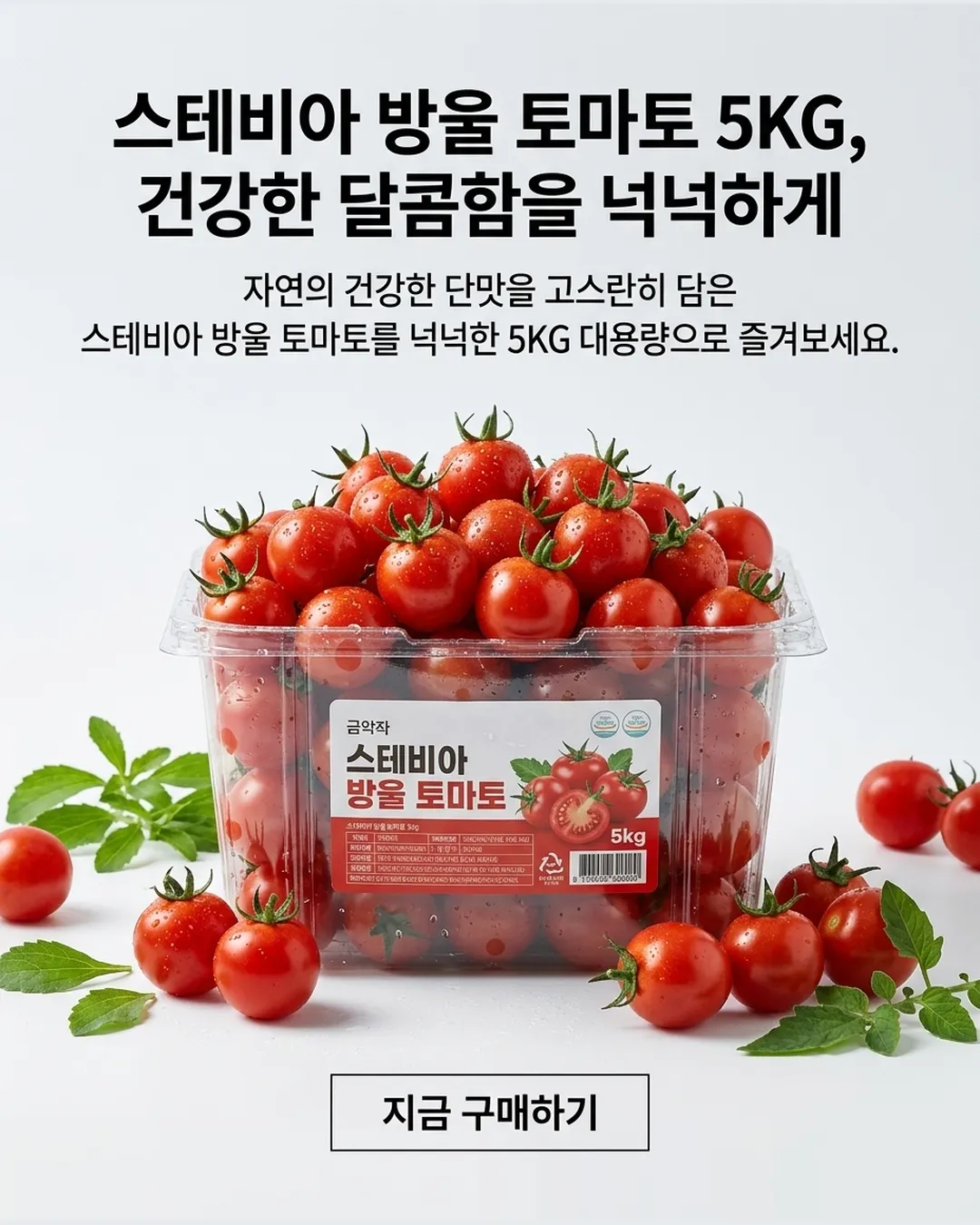 스테비아 방울 토마토 5KG - 히어로